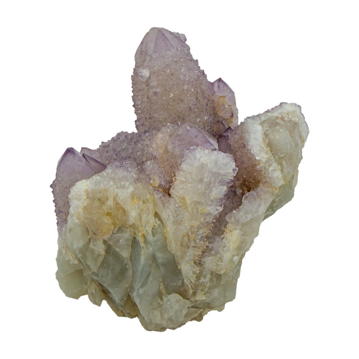 AA-grade cactus spirit quartz specimen from Mpumalanga South Africa, reverse side, full coverage of secondary crystals, 2.50 in L x 1.31 in W x 2.12 in H, 0.29 pounds, specimen 19.