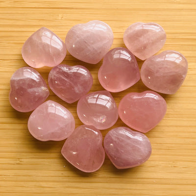 Ethically sourced Grade AA Rose Quartz heart from Vakinankaratra, Madagascar at Beyond Bohemian