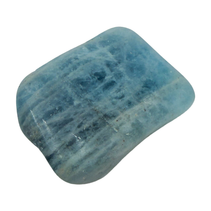 Aquamarine Tumbled Stones, AAA grade, 0.75 to 1.25 inch, from Minas Gerais, Brazil