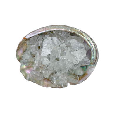 Clear Quartz raw crystals 5-10 grams Minas Gerais Brazil bulk AA grade in abalone shell