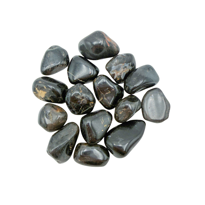Black Onyx Tumbled Stones, AA grade, 1 to 1.50 inch, from Minas Gerais, Brazil