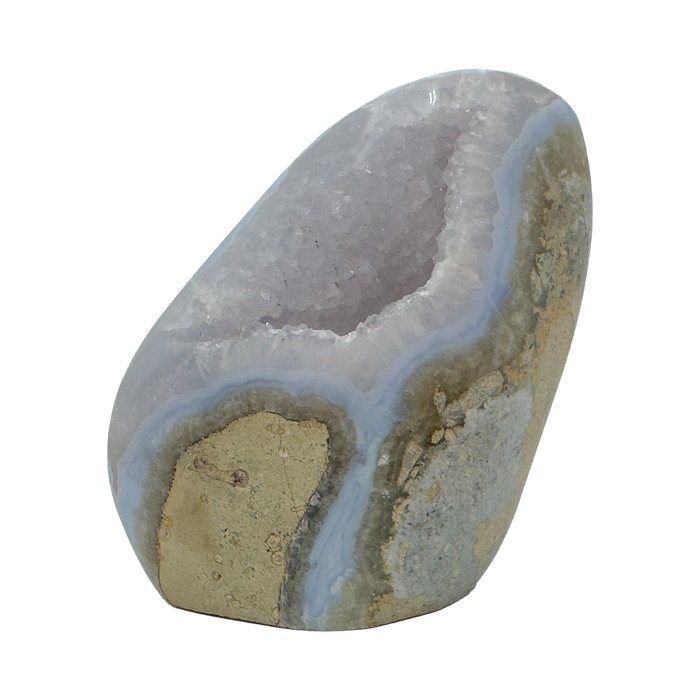 Hero scatter view of Blue Lace Agate freeform from Nsipe, Malawi