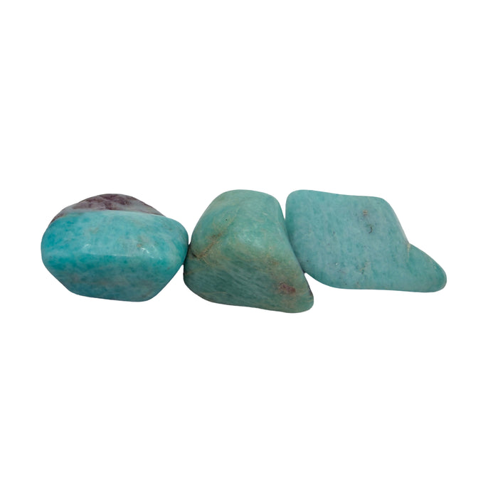 Amazonite Tumbled Stones, AA Grade, 1.25-2 Inches, from Amboasitra, Madagascar
