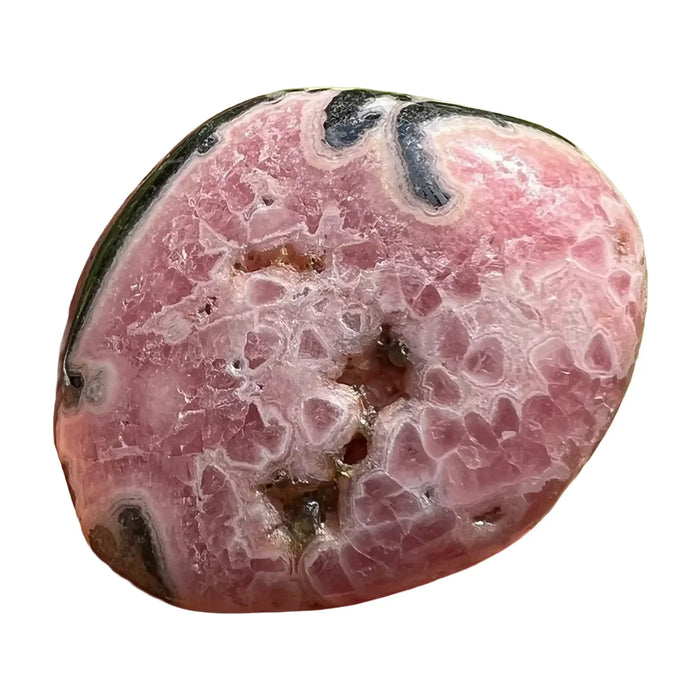 Rhodochrosite tumbled stone A grade from Argentina, 0.75 to 1.25 inch, view 1