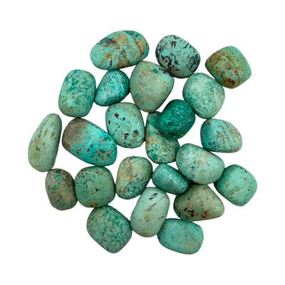Chrysocolla Palm Stones for Confidence, Emotional Healing & Love — blue smooth polished, A from Peru