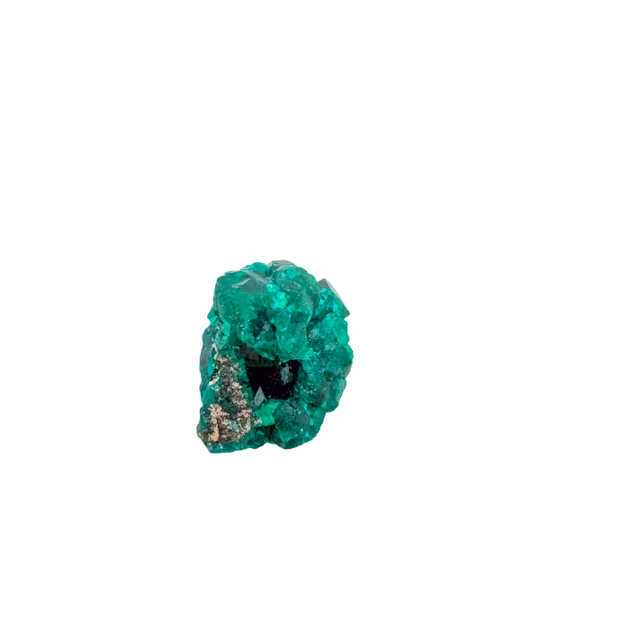 Second face of the chunky green matrix, 18.3 g of dioptase wrapping the matrix