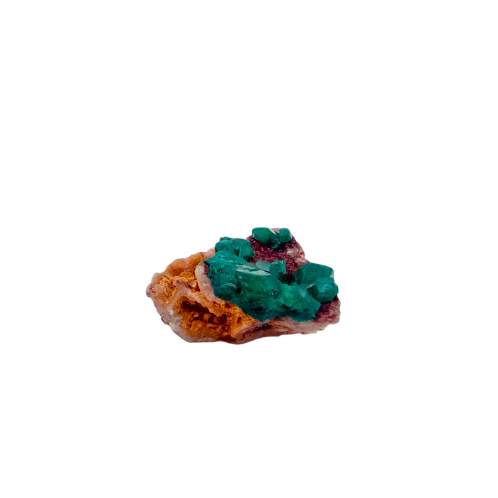 Crystal detail on the neat thumbnail, the green once mistaken for emerald, 7.5 g