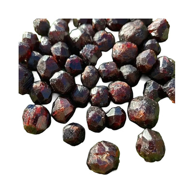 Raw Garnet Crystals to support Confidence, Energy & Grounding — red rough natural, AA grade from Brazil