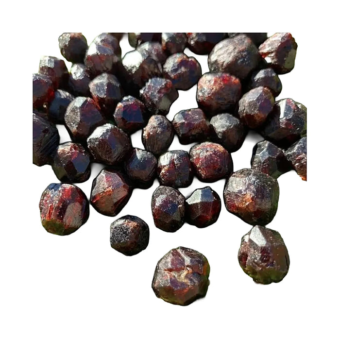 Raw Garnet Crystals to support Confidence, Energy & Grounding — red rough natural, AA grade from Brazil