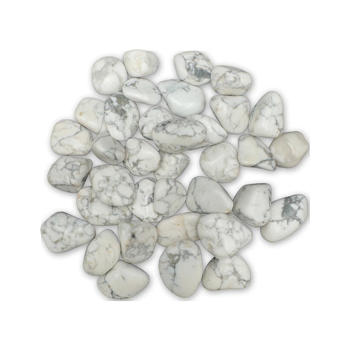 Howlite Crystals for Anxiety Relief, Calm & Cleansing — beginner-friendly gray polished, AA from Zimbabwe