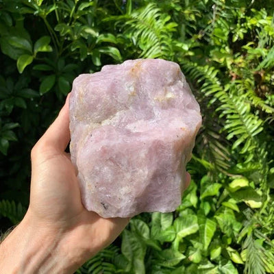 Ethically sourced Grade AA Rose Quartz specimen from Alaotra-Mangoro, Madagascar at Beyond Bohemian