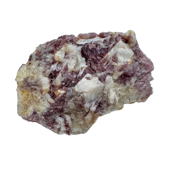 Rear view of Lepidolite specimen, from Minas Gerais, Brazil, showing natural banding.