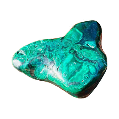 Malachite Specimen for Emotional Healing, Manifestation & New Beginnings — green natural from Democratic Republic of the Congo