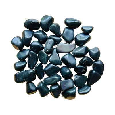 Tumbled Rainbow Obsidian Crystals for Emotional Healing, Love & Protection — black polished, AA grade Mexico-sourced