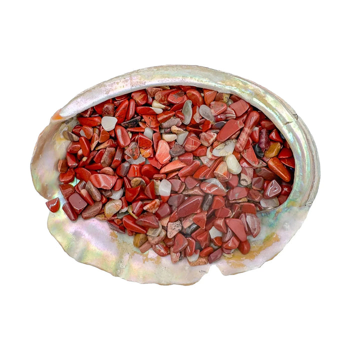 Red Jasper Crystal Chips for Confidence, Energy & Grounding — beginner-friendly red small tumbled, A grade South Africa-sourced