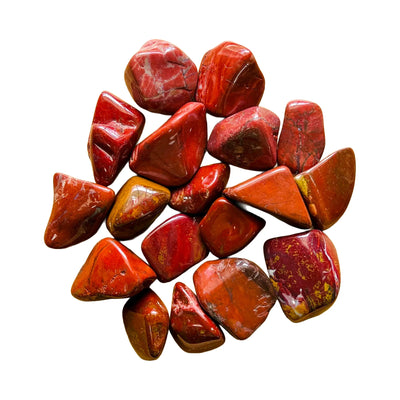 Red Jasper Crystals for Confidence, Energy, Grounding & Root Chakra Support — red polished, hand-selected AA from Madagascar