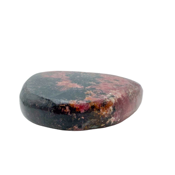 Rhodonite polished free form from Zimbabwe, alternate view