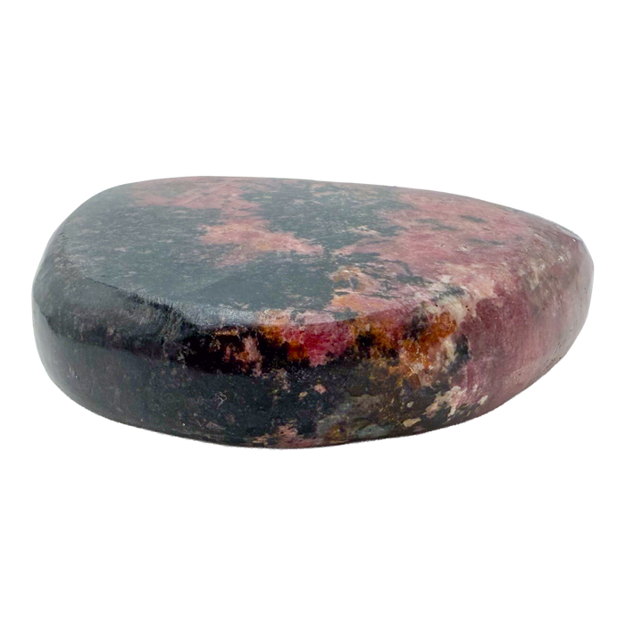 Rhodonite polished free form from Zimbabwe, alternate view