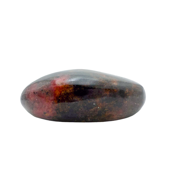 AA grade Rhodonite polished free form from Masvingo, Zimbabwe, rose pink with black manganese veining