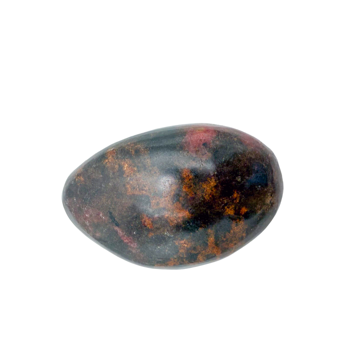 Rhodonite polished free form from Zimbabwe, alternate view