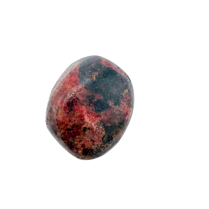 Rhodonite polished free form from Zimbabwe, alternate view