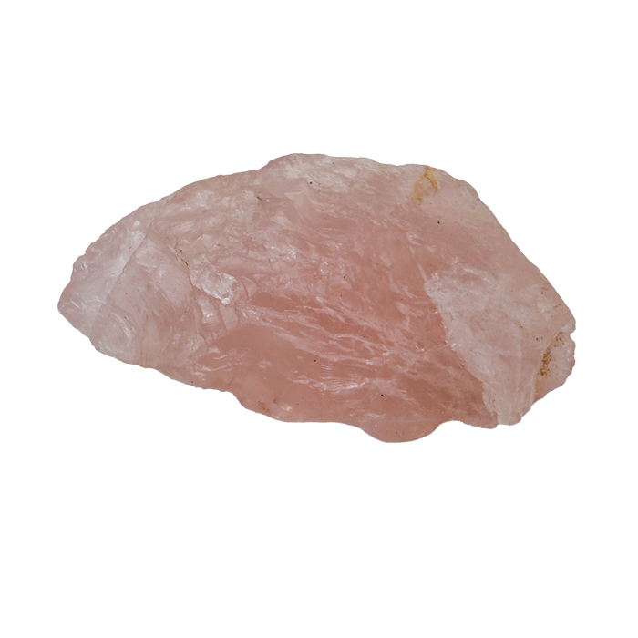 AA Rose Quartz raw stone from Namibia, elongated pink piece