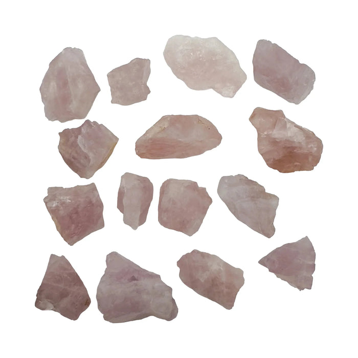 Rose Quartz Crystals to support Anxiety Relief, Calm & Emotional Healing — pink rough natural, AA grade from Madagascar