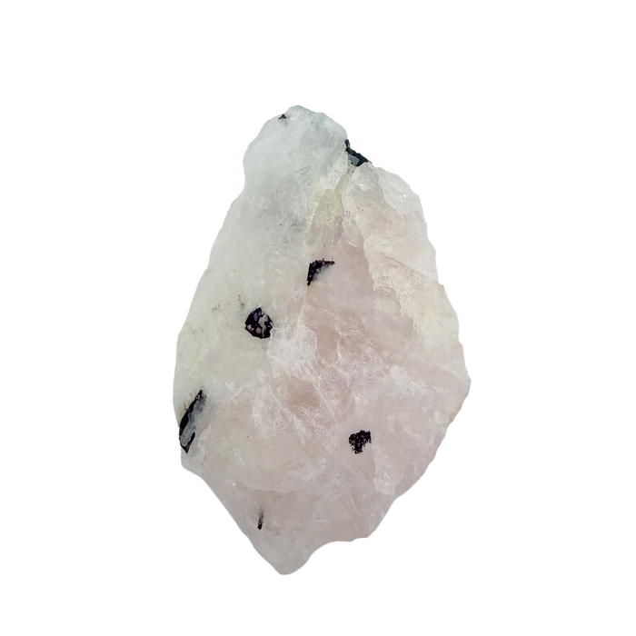 Rear view of the longest of the lot, largely pink quartz at 159 g