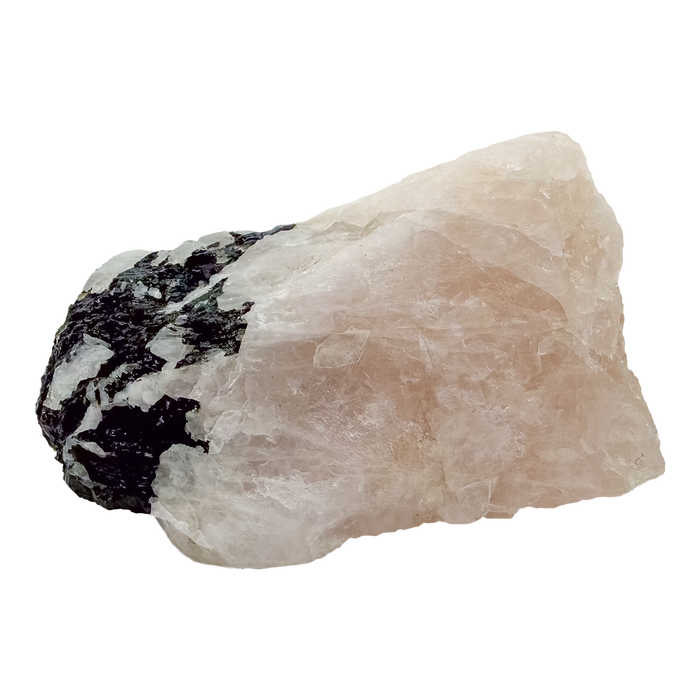 Edge elevation of the broad pink slab, 276 g from Brazil