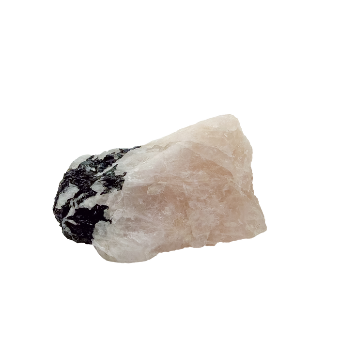 Edge elevation of the broad pink slab, 276 g from Brazil