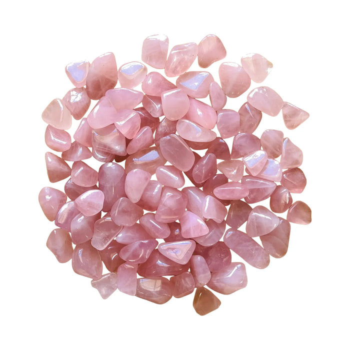 Tumbled Rose Quartz Crystals for Anxiety Relief, Calm & Emotional Healing — pink polished, AA grade directly from Madagascar