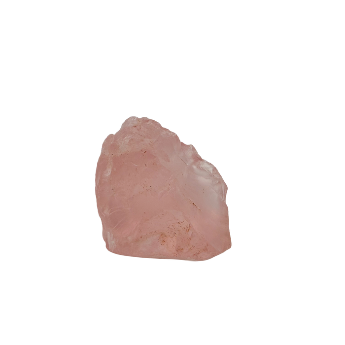 Collector grade Rose Quartz raw crystal specimen from Alaotra-Mangoro, Madagascar, uncut blush pink stone