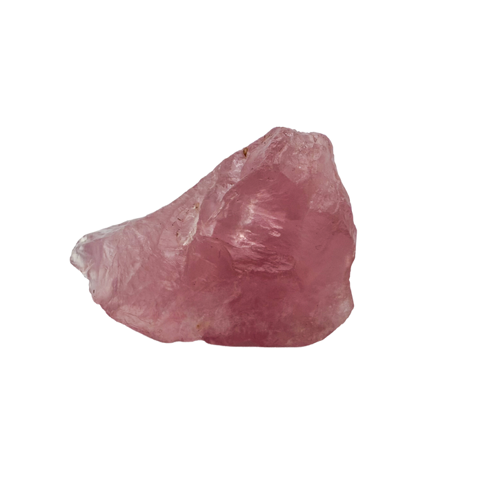 Collector grade Rose Quartz raw crystal specimen from Alaotra-Mangoro, Madagascar, uncut blush pink stone