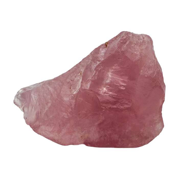 Collector grade Rose Quartz raw crystal specimen from Alaotra-Mangoro, Madagascar, uncut blush pink stone
