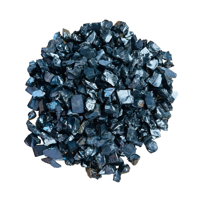 Shungite Elite Grade Crystals for Cleansing, Grounding & Protection — black rough natural Russia-sourced