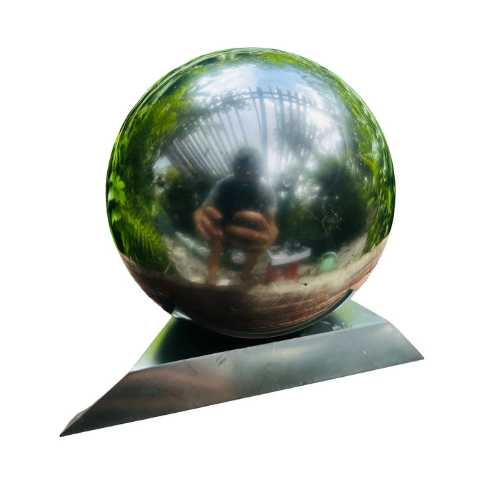 Polished Shungite Spheres for Cleansing, Grounding, Protection & Root Chakra Support — black polished Russia-sourced