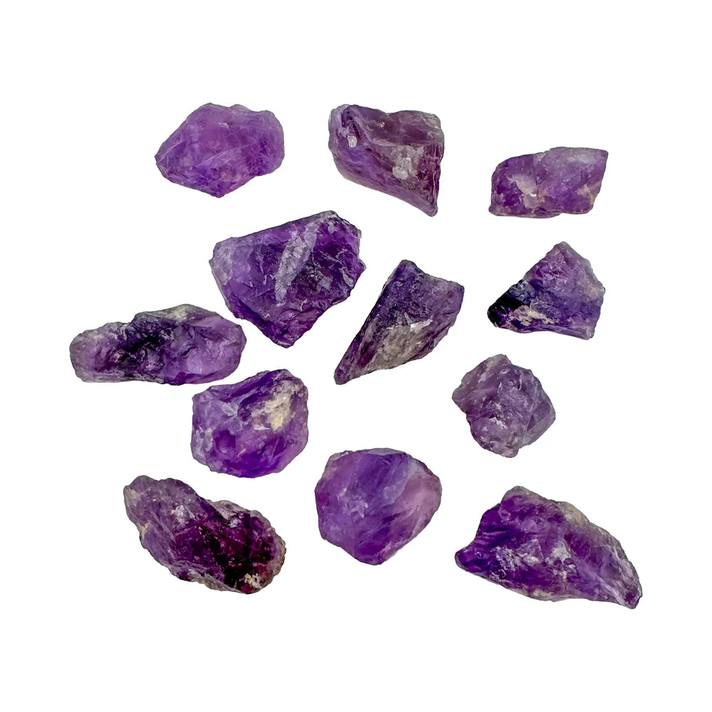 Raw amethyst crystals, AA grade, Brazil