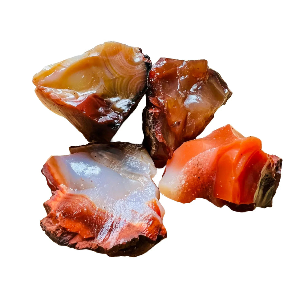 Raw carnelian stones, AA grade, Madagascar