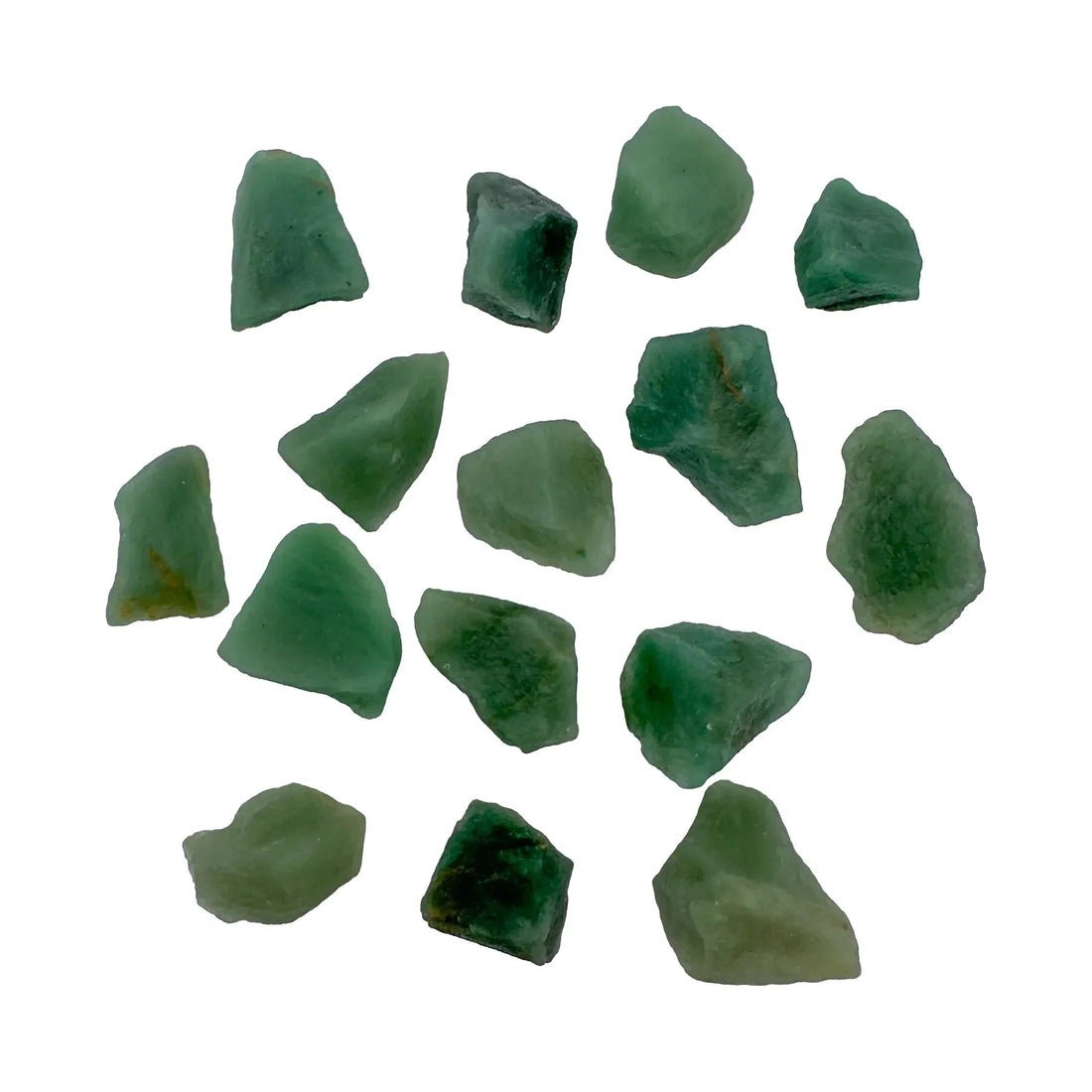 Raw green aventurine stones, AA grade, Brazil