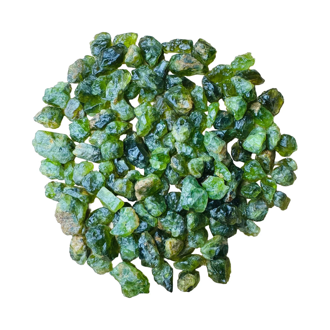 Peridot raw stones, AA grade, San Carlos Apache Reservation, Arizona
