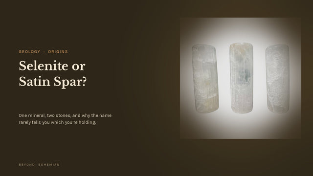Selenite or Satin Spar? The Gypsum Behind the Glow