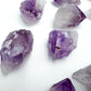 Looking down on Amethyst raw point, from Brazil.