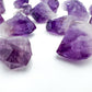 Tight crop of Amethyst raw point, Brazil-sourced.