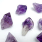 Overhead view of Amethyst raw point, from Rio Grande do Sul, Brazil.