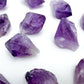 Reverse side of Amethyst raw point, from Rio Grande do Sul, Brazil, showing natural variation.