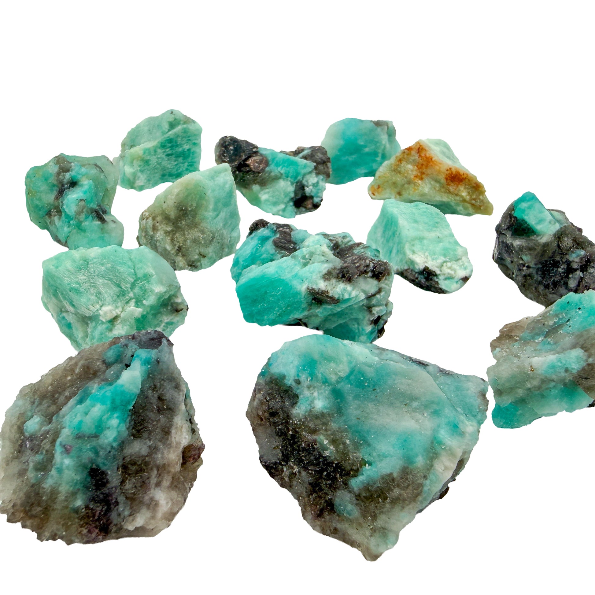 Amazonite Raw Stones from Amboasitra, Madagascar, AA grade, photo 4 of 7