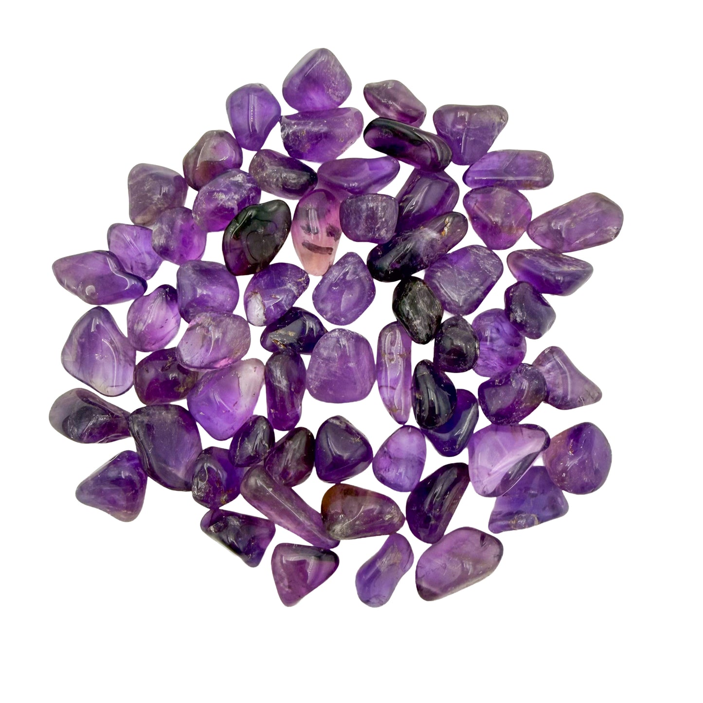 Amethyst Tumbled Stones, AAA Grade, Brazil, 1-1.50 Inch, sourced from Rio Grande do Sul, third view