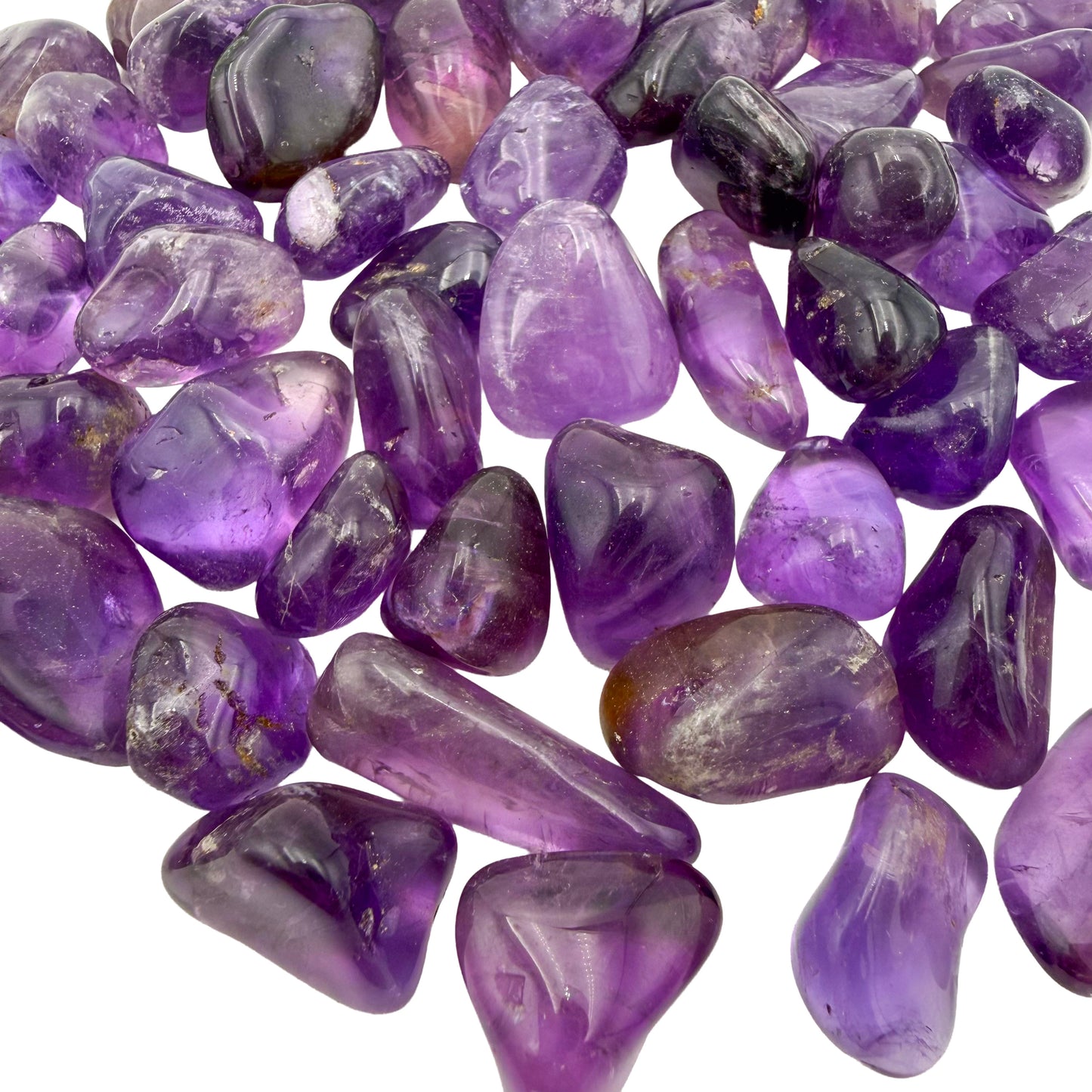 Amethyst Tumbled Stones, AAA Grade, Brazil, 1-1.50 Inch, sourced from Rio Grande do Sul, fourth view