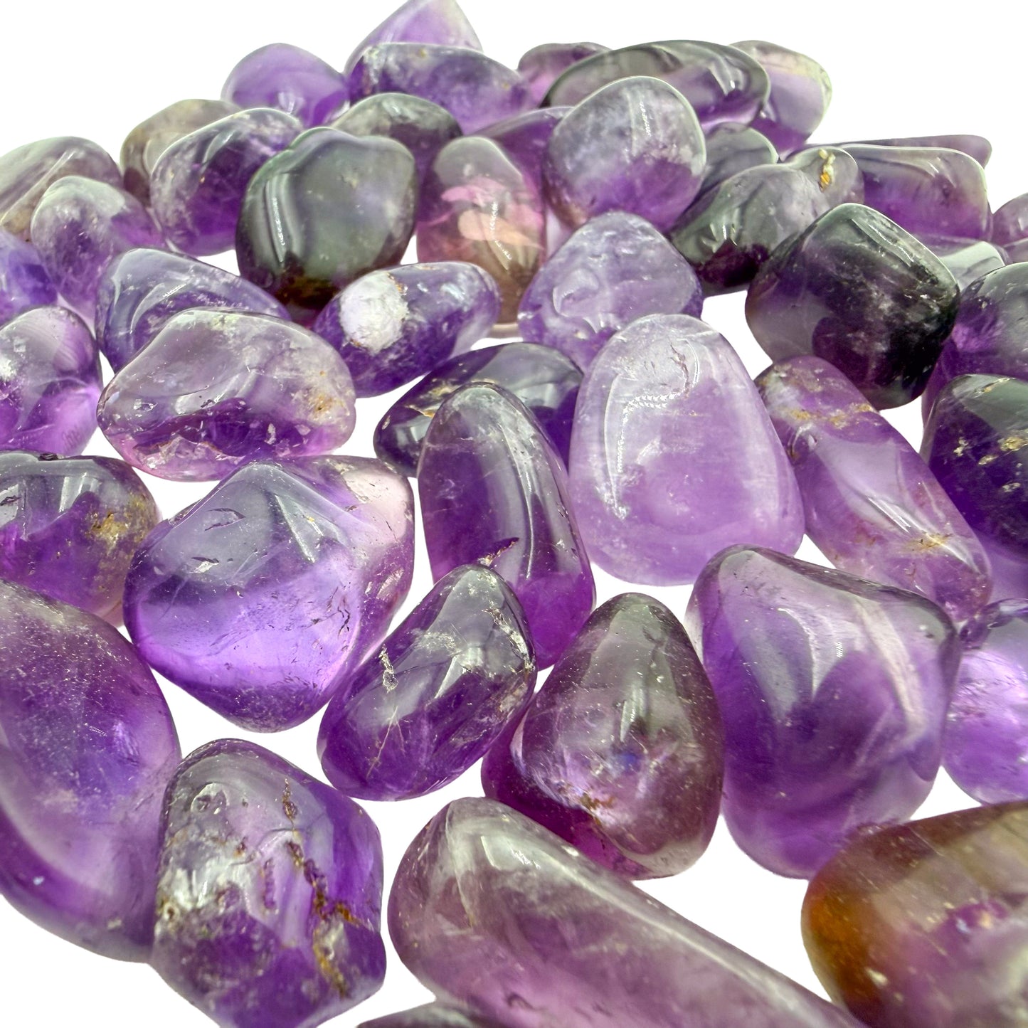 Amethyst Tumbled Stones, AAA Grade, Brazil, 1-1.50 Inch, sourced from Rio Grande do Sul, sixth view