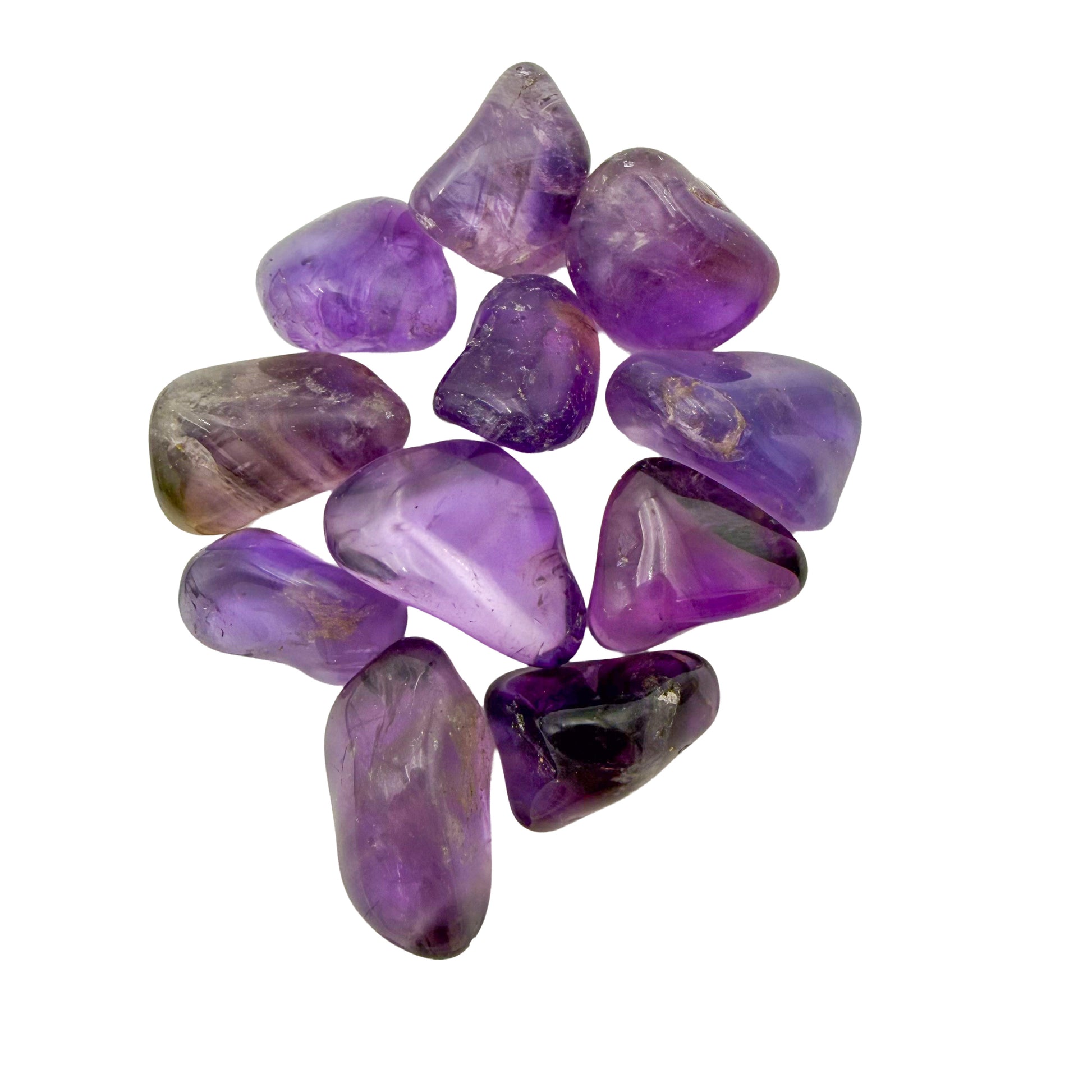 Amethyst Tumbled Stones, AAA Grade, Brazil, 1-1.50 Inch, sourced from Rio Grande do Sul, seventh view
